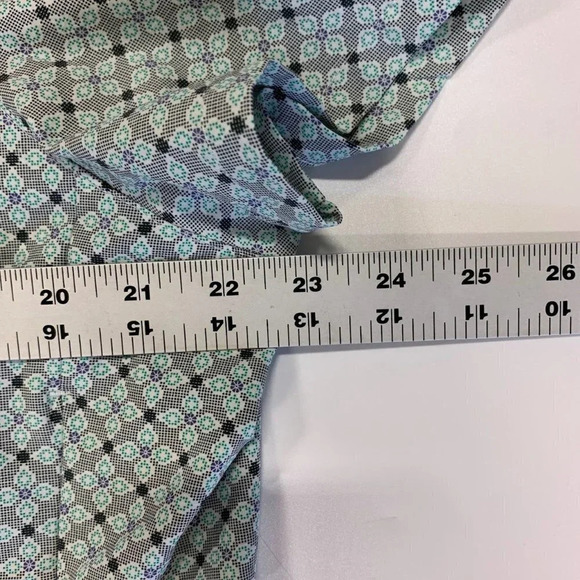 REI Co-op Sahara Button Up Outdoor Short Sleeve Shirt in Asphalt Floral Size XL - Picture 9 of 10